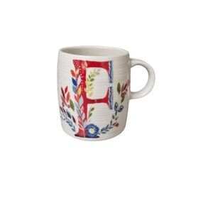 Anthropologie Initial "F" Petal Palette Floral Mug by Starla M Halfmann